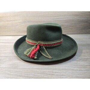 Vintage Original Ischler Hut Mühlbach Austrian Trachten Wool Hat Size 58 October